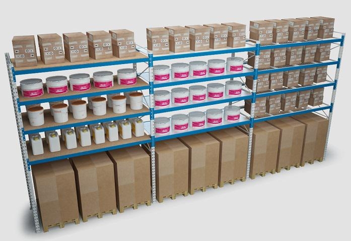 Палетно-поличкові стелажі фото №1 Стелажі для складу КиевМетСервис