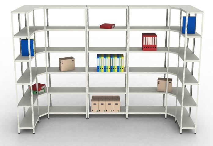 Стелажі МС фото №1 Поличкові стелажі КиевМетСервис