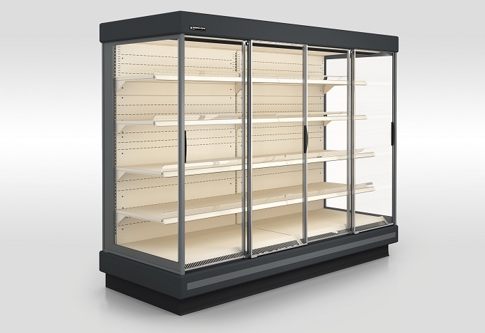 ПРИСТІННА ВІТРИНА COOLJET C З РОЗСУВНИМИ ДВЕРИМА фото №1 Холодильні гірки (регали) КиевМетСервис