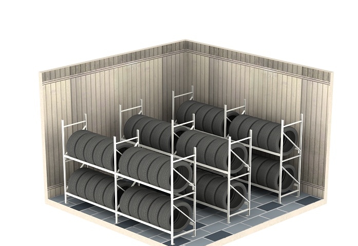 Стелажі для шин фото №1 Поличкові стелажі КиевМетСервис