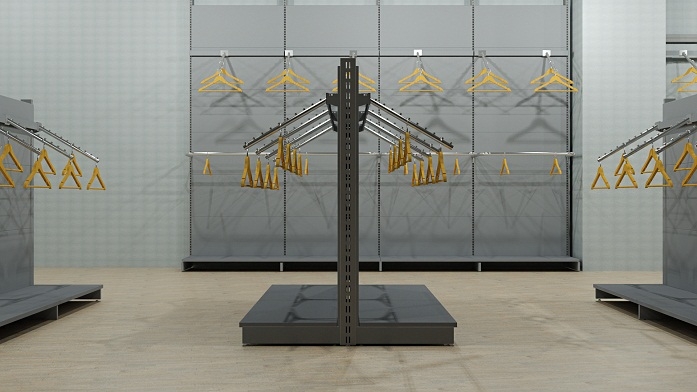 Стеллажи для одежды фото №1 Торговые стеллажи КиевМетСервис